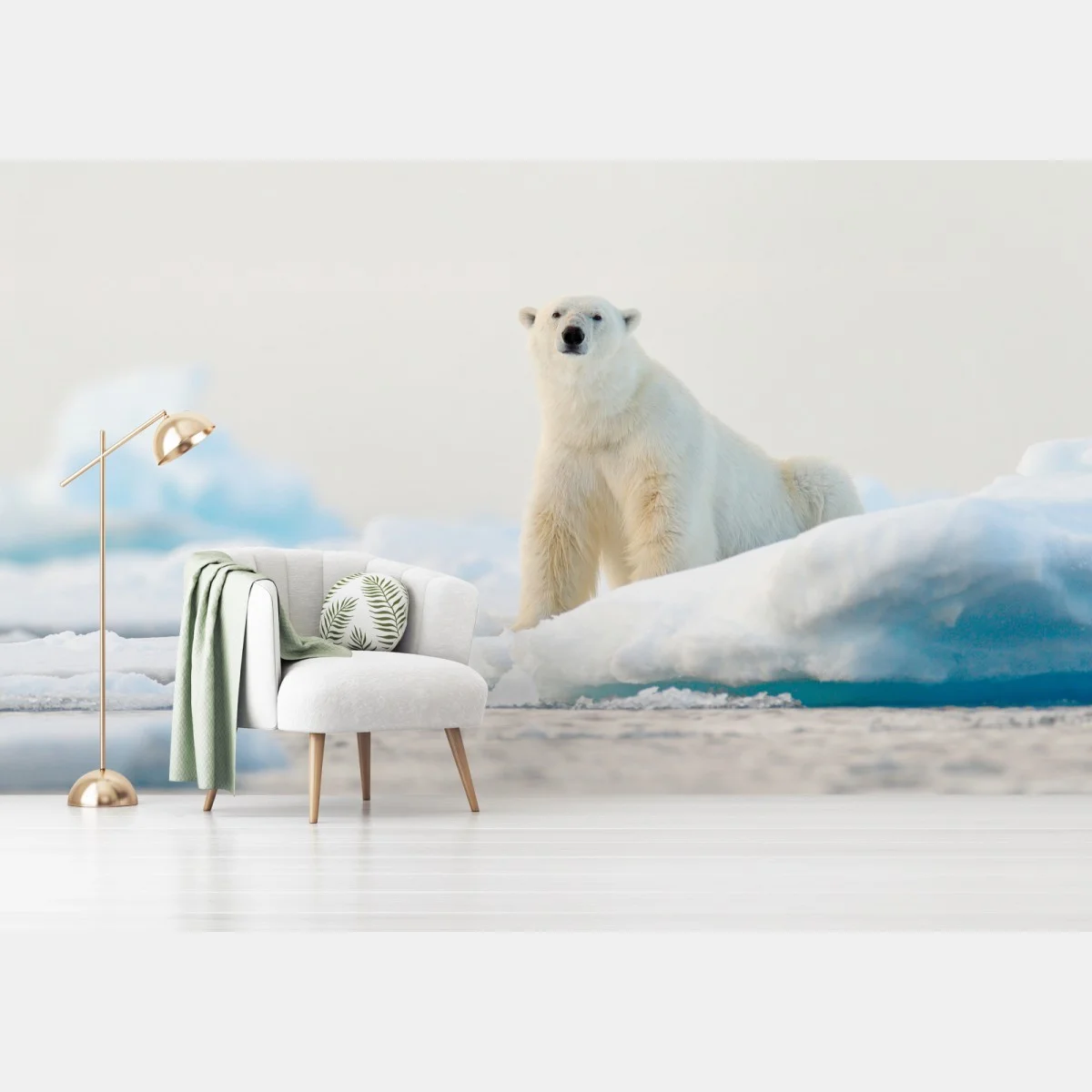 Fotomural oso polar en el hielo de Svalbard – Pixers® Fotomural oso polar en el hielo de Svalbard – Pixers®