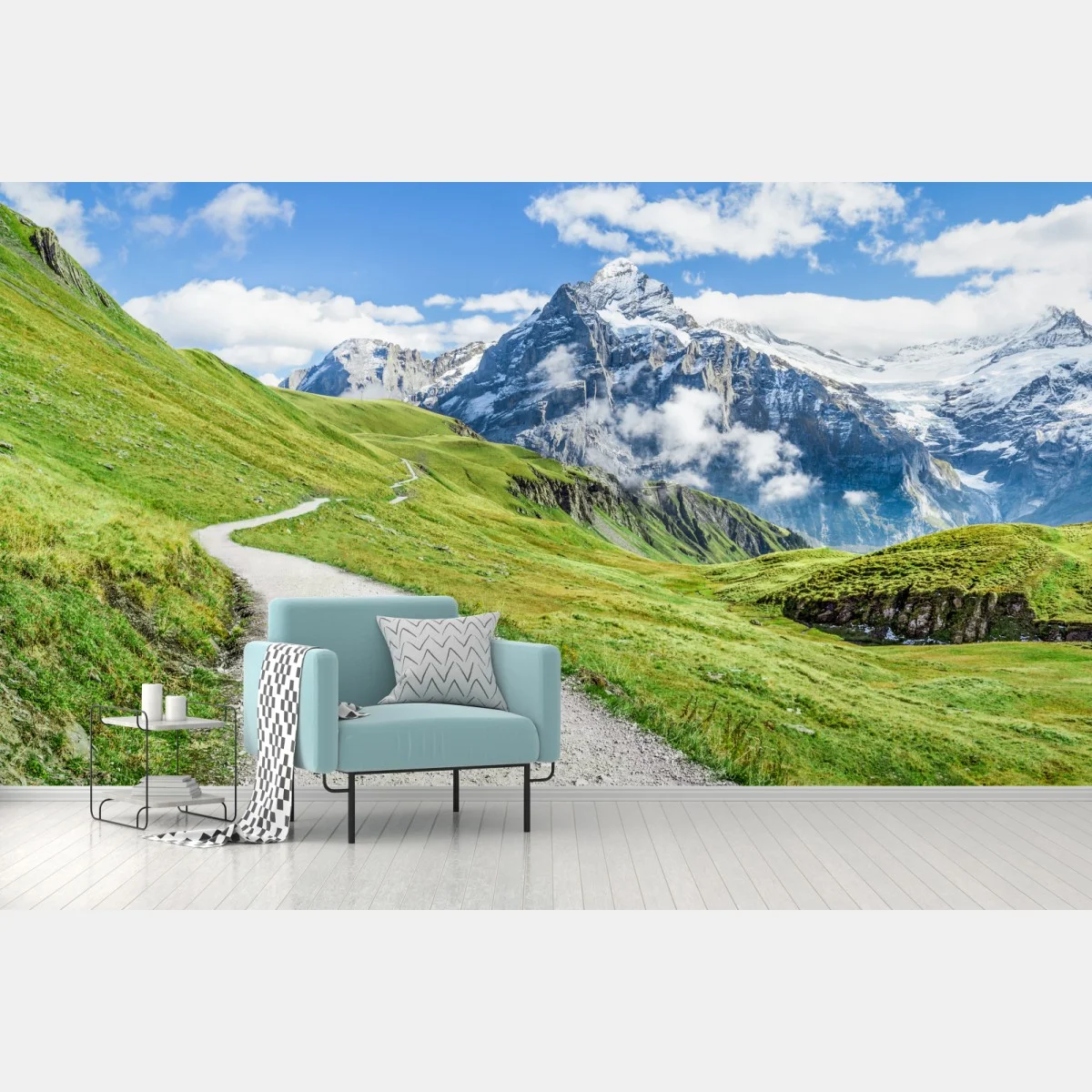Fotomural sendero alpino hacia picos nevados – Pixers® Fotomural sendero alpino hacia picos nevados – Pixers®