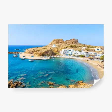 Fotomural bahía serena de Finiki en Karpathos – Pixers®