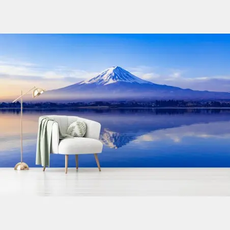 Fotomural amanecer sobre el Monte Fuji – Pixers®
