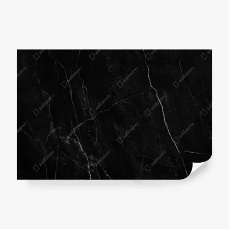 Fotomural mármol negro con vetas blancas y textura natural – Pixers®