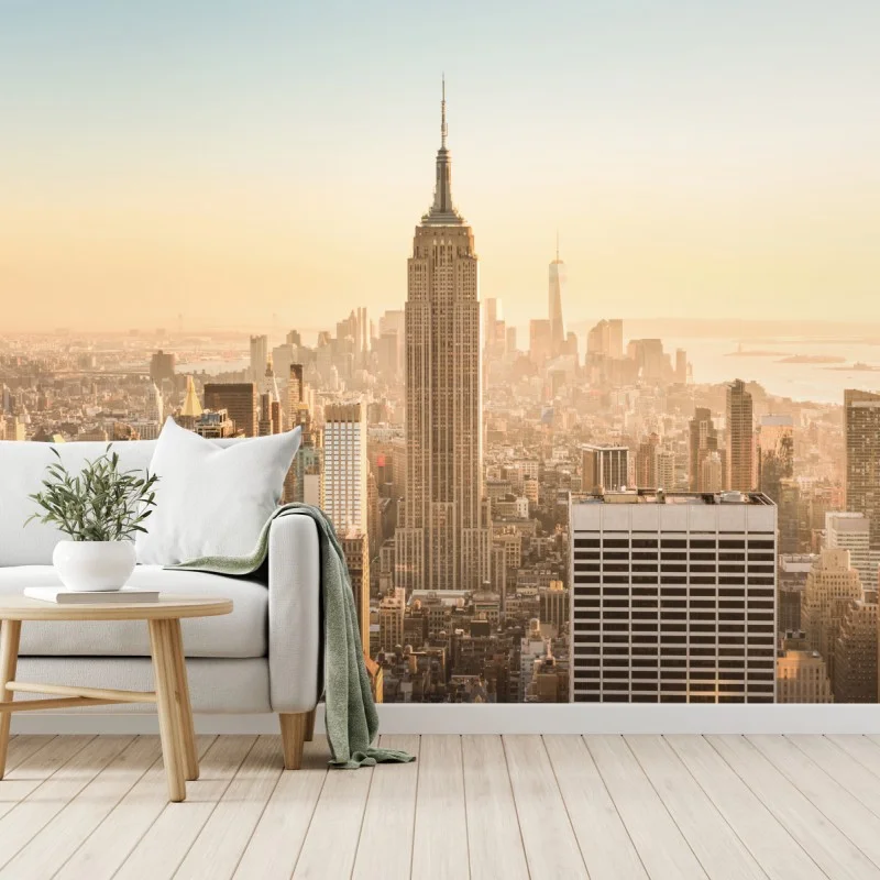 Fotomural amanecer sobre el skyline de Nueva York