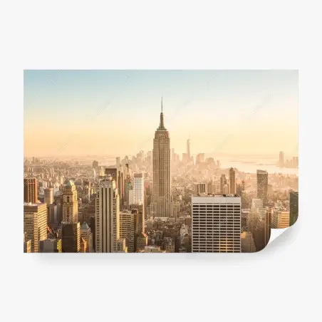 Fotomural amanecer sobre el skyline de Nueva York – Pixers®