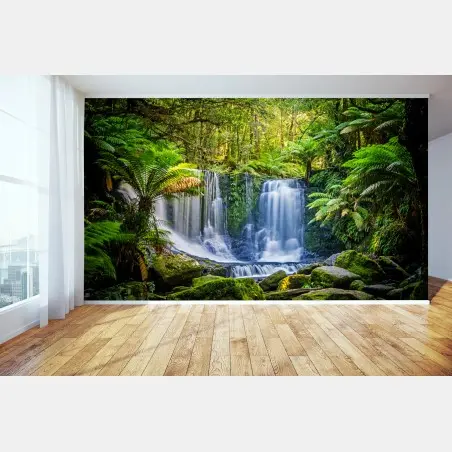 Fotomural escena de cascada junto a Horseshoe Falls en Mt Field National Park, Tasmania – Pixers®
