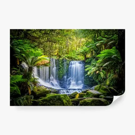 Fotomural escena de cascada junto a Horseshoe Falls en Mt Field National Park, Tasmania – Pixers®