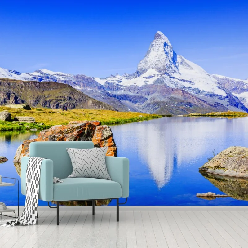 Fotomural reflejo del Matterhorn en Zermatt