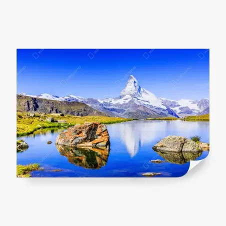 Fotomural reflejo del Matterhorn en Zermatt – Pixers®