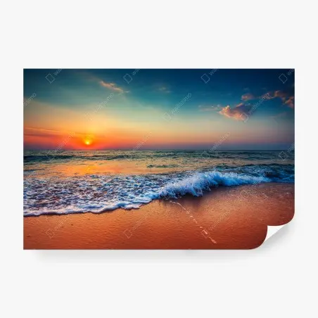 Fotomural amanecer sereno sobre el mar – Pixers®