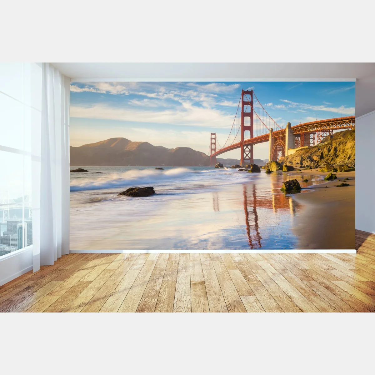 Fotomural atardecer sobre el Golden Gate en San Francisco – Pixers® Fotomural atardecer sobre el Golden Gate en San Francisco – Pixers®