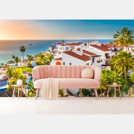 Fotomural vistas costeras de Puerto de Santiago, Tenerife – Pixers®