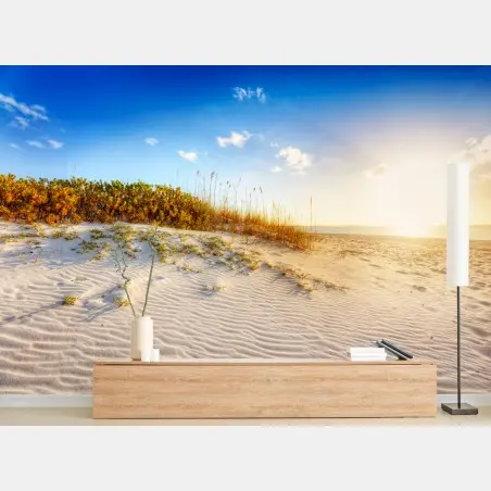 Fotomural atardecer sobre dunas en Grace Bay, Turks & Caicos – Pixers®