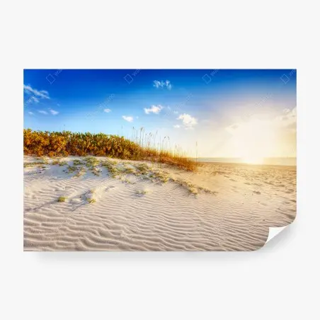 Fotomural atardecer sobre dunas en Grace Bay, Turks & Caicos – Pixers®