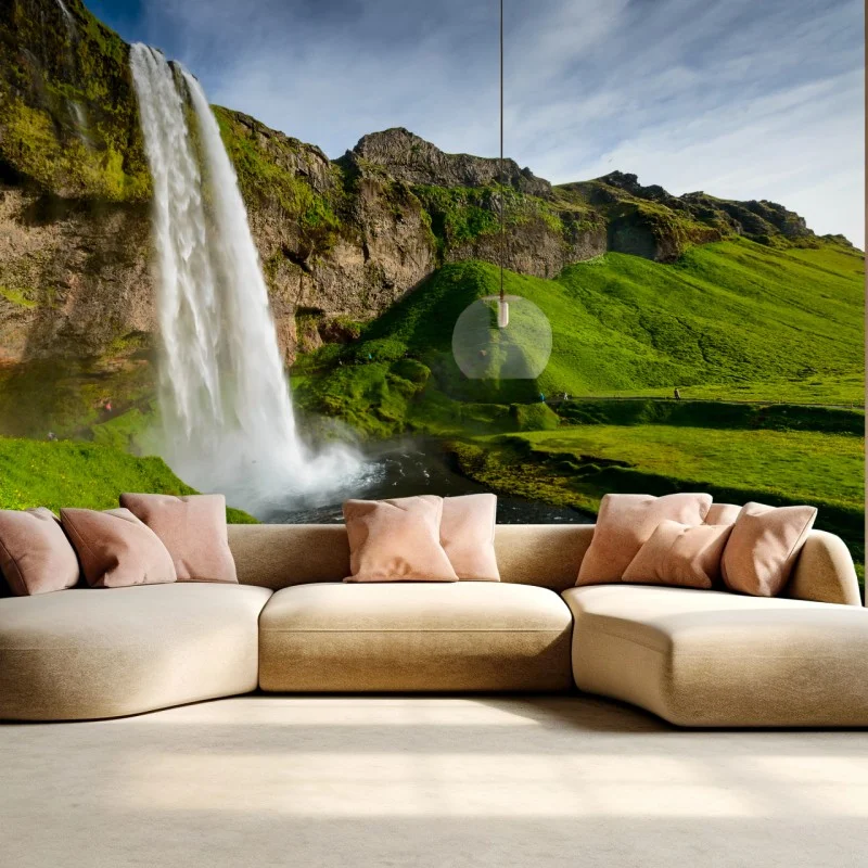 Fotomural amanecer en Seljalandsfoss
