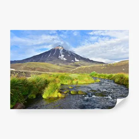 Fotomural panorámica del volcán Koryaksky – Pixers®