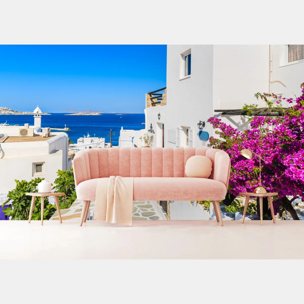 Fotomural paseo luminoso en Mykonos – Pixers® Fotomural paseo luminoso en Mykonos – Pixers®