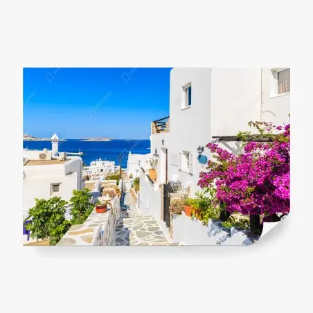 Fotomural paseo luminoso en Mykonos – Pixers®