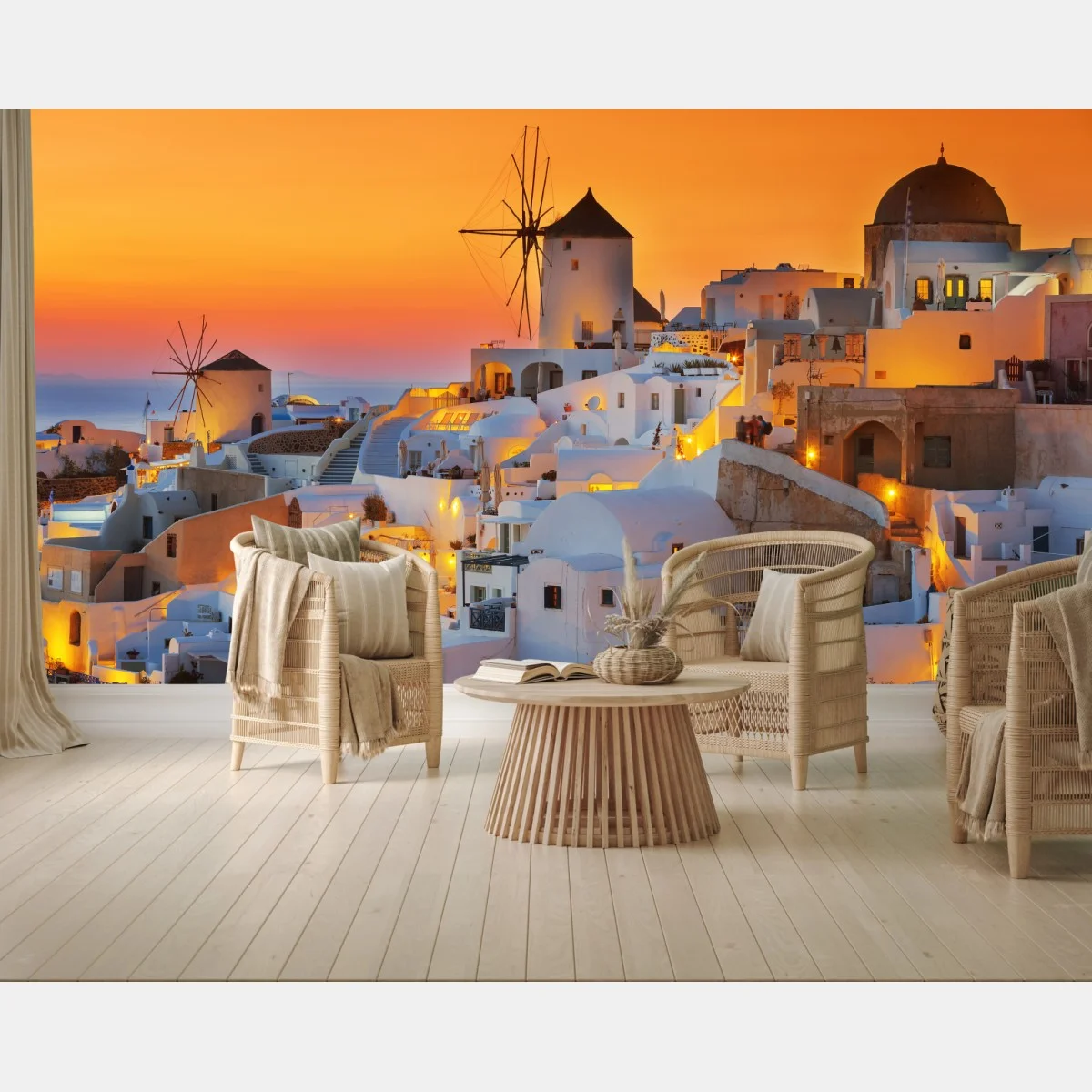 Fotomural magia del atardecer en Oia, Santorini – Pixers® Fotomural magia del atardecer en Oia, Santorini – Pixers®