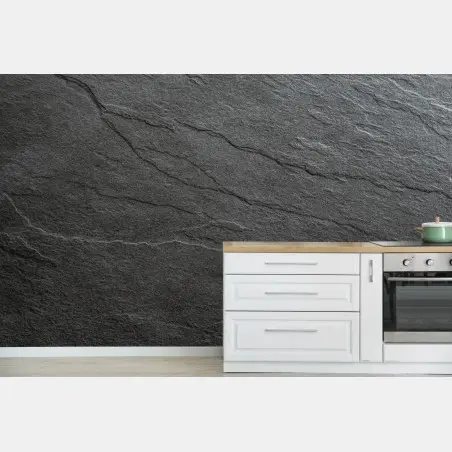 Fotomural textura de pizarra gris para decoración minimalista – Pixers®