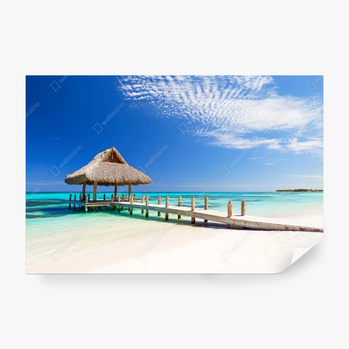 Fotomural paraíso de arena blanca en Cap Cana, República Dominicana – Pixers®
