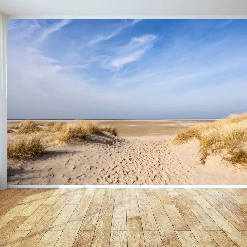 Fotomural dunas serenas en la costa de Alemania