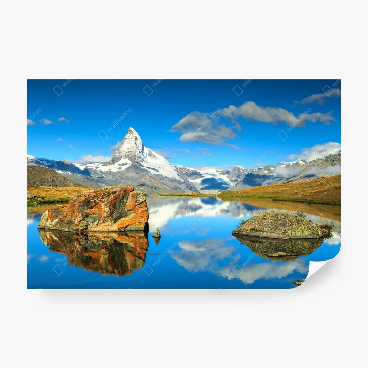 Fotomural reflejo del Matterhorn en lago alpino – Pixers® Fotomural reflejo del Matterhorn en lago alpino – Pixers®