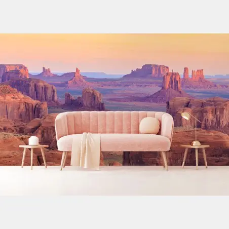 Fotomural amanecer sobre mesas rojizas del desierto – Pixers®