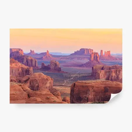 Fotomural amanecer sobre mesas rojizas del desierto – Pixers®