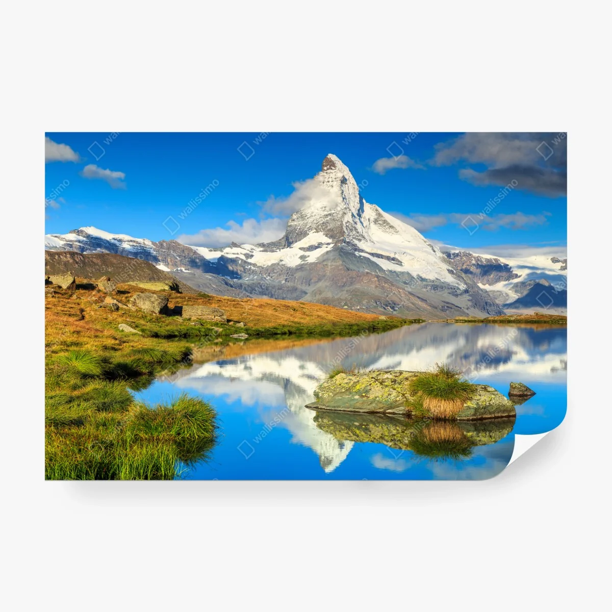 Fotomural reflejo del Cervino en lago alpino – Pixers® Fotomural reflejo del Cervino en lago alpino – Pixers®
