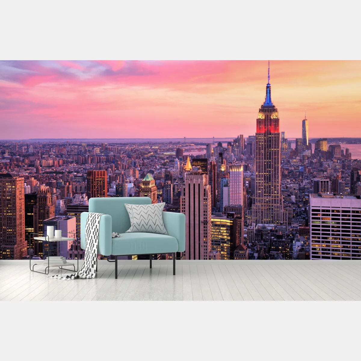 Fotomural puesta de sol sobre el Empire State en Nueva York – Pixers® Fotomural puesta de sol sobre el Empire State en Nueva York – Pixers®