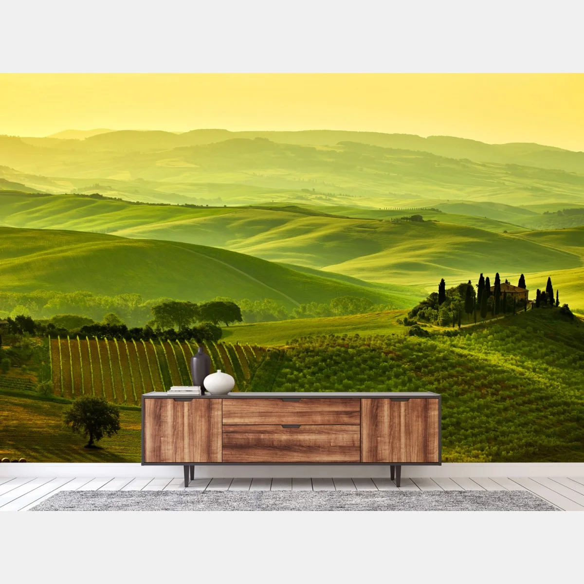 Fotomural sueños de la Toscana: colinas doradas – Pixers® Fotomural sueños de la Toscana: colinas doradas – Pixers®