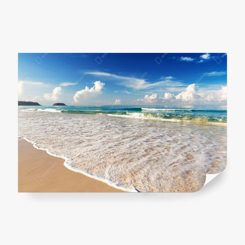 Fotomural brisa marina en la playa de Karon, Phuket, Tailandia