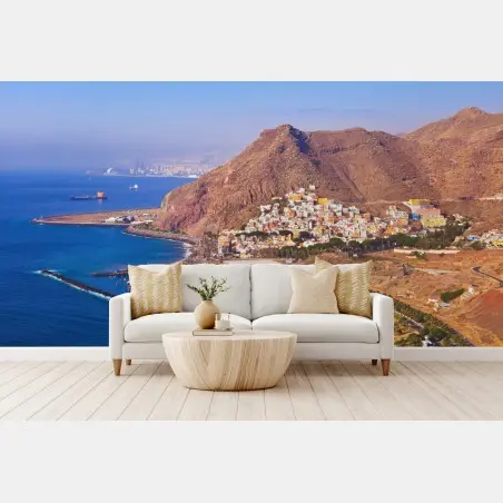Fotomural amanecer en la playa de Las Teresitas, Tenerife – Pixers®