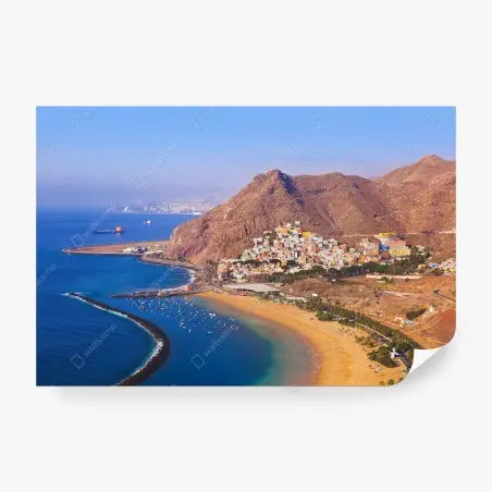 Fotomural amanecer en la playa de Las Teresitas, Tenerife – Pixers®