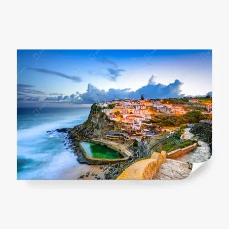 Fotomural atardecer en Azenhas do Mar, Portugal – Pixers®