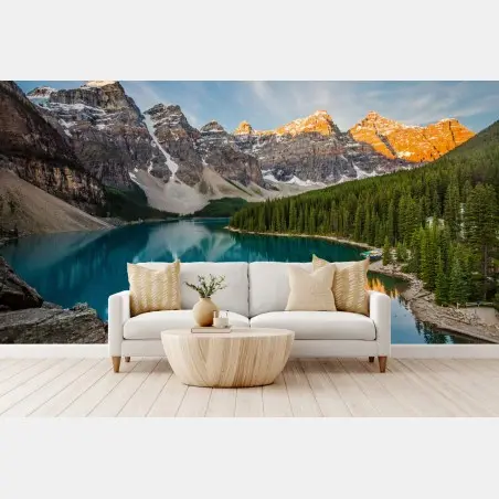 Fotomural amanecer en Moraine Lake – Pixers®