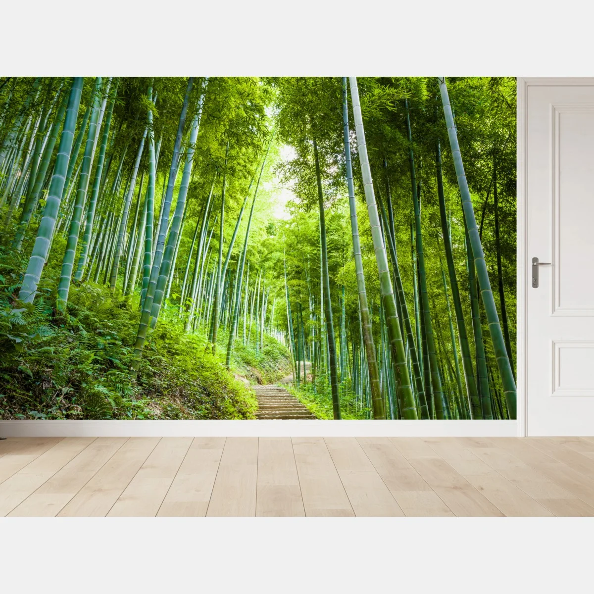 Fotomural sendero entre bambúes en bosque sereno – Pixers® Fotomural sendero entre bambúes en bosque sereno – Pixers®