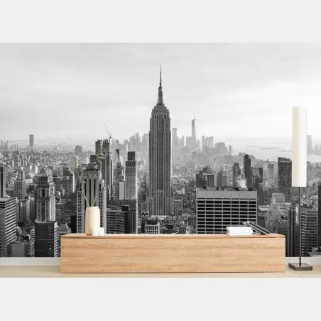 Fotomural panorama urbano clásico de Nueva York – Pixers®
