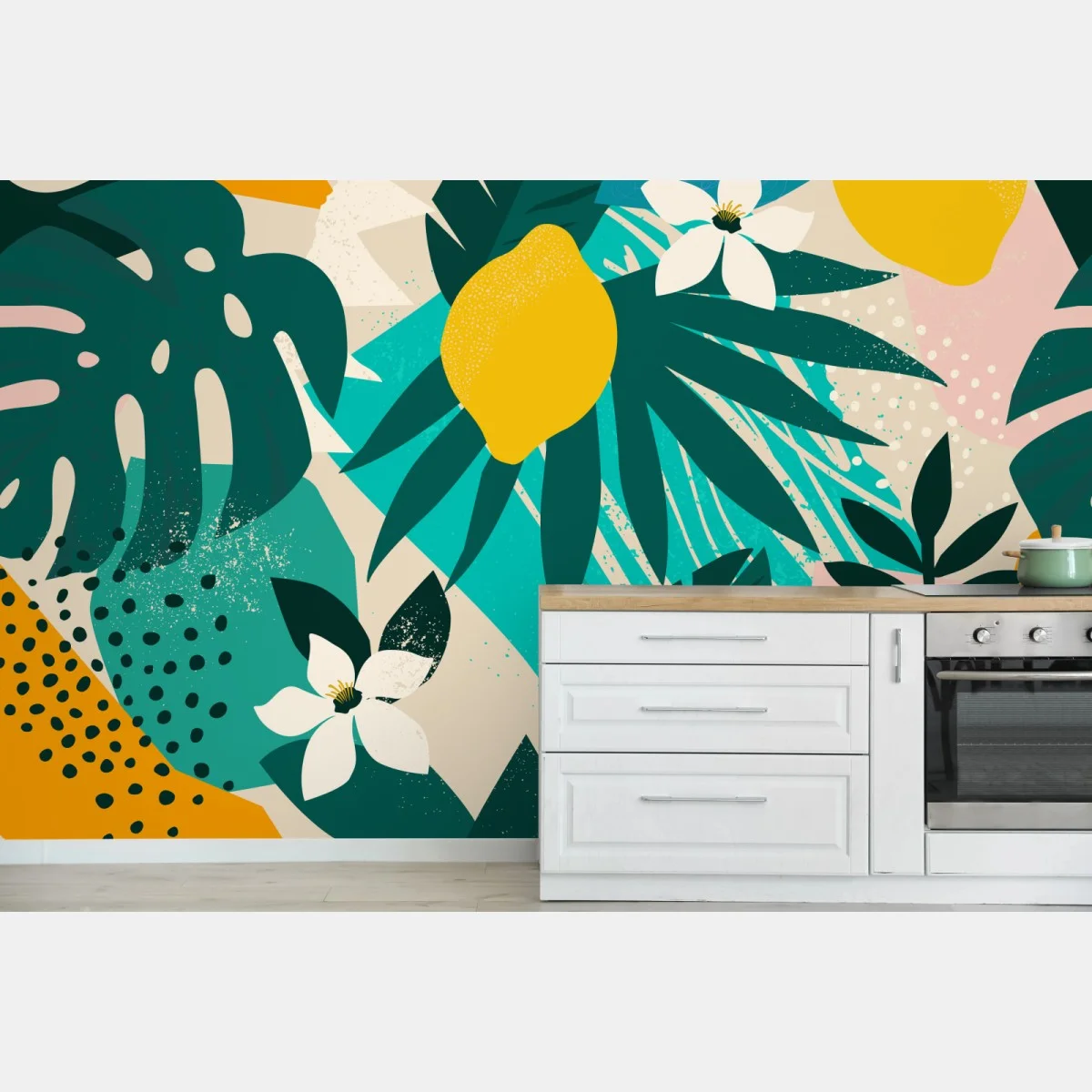 Fotomural exuberancia tropical con limones – Pixers® Fotomural exuberancia tropical con limones – Pixers®