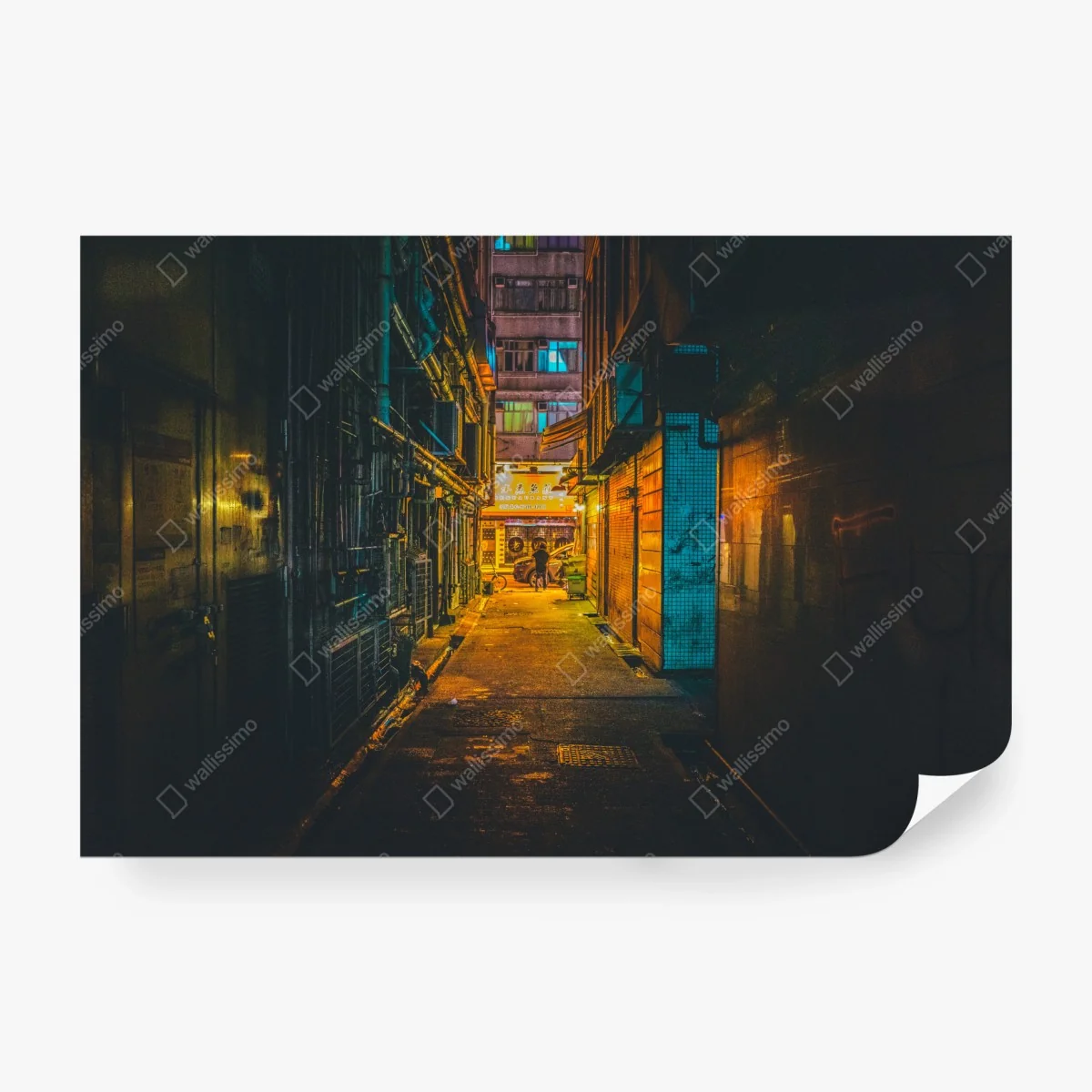 Fotomural paisaje urbano nocturno de Hong Kong – Pixers® Fotomural paisaje urbano nocturno de Hong Kong – Pixers®