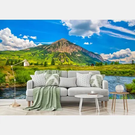 Fotomural paisaje majestuoso de Crested Butte – Pixers®