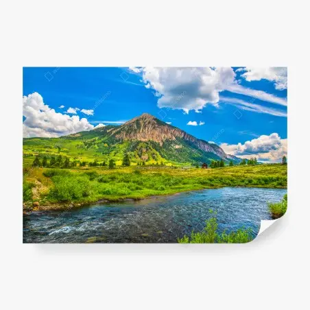 Fotomural paisaje majestuoso de Crested Butte – Pixers®