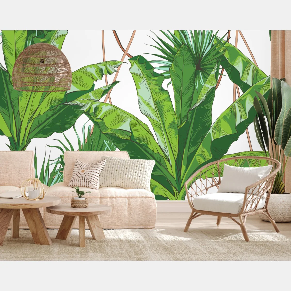 Fotomural follaje tropical vibrante en tonos verdes – Pixers® Fotomural follaje tropical vibrante en tonos verdes – Pixers®