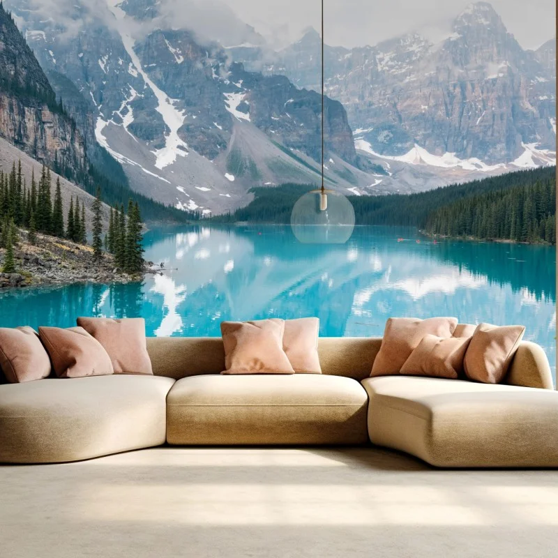 Fotomural lago Moraine en el parque nacional Banff