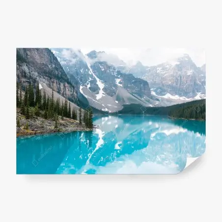 Fotomural lago Moraine en el parque nacional Banff – Pixers®