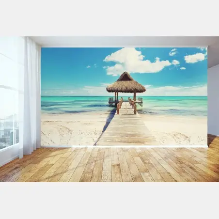 Fotomural muelle tropical en Punta Cana – Pixers®