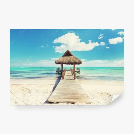 Fotomural muelle tropical en Punta Cana – Pixers®