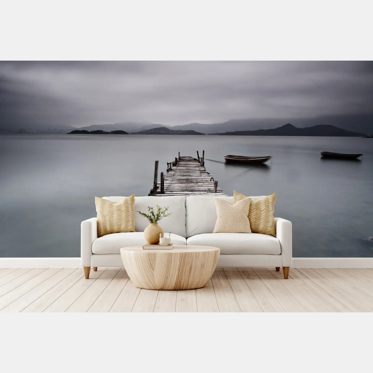 Fotomural muelle hacia el horizonte brumoso – Pixers® Fotomural muelle hacia el horizonte brumoso – Pixers®