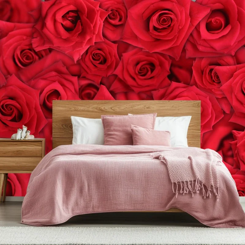 Fotomural abundancia de rosas rojas – Pixers® Fotomural abundancia de rosas rojas – Pixers®