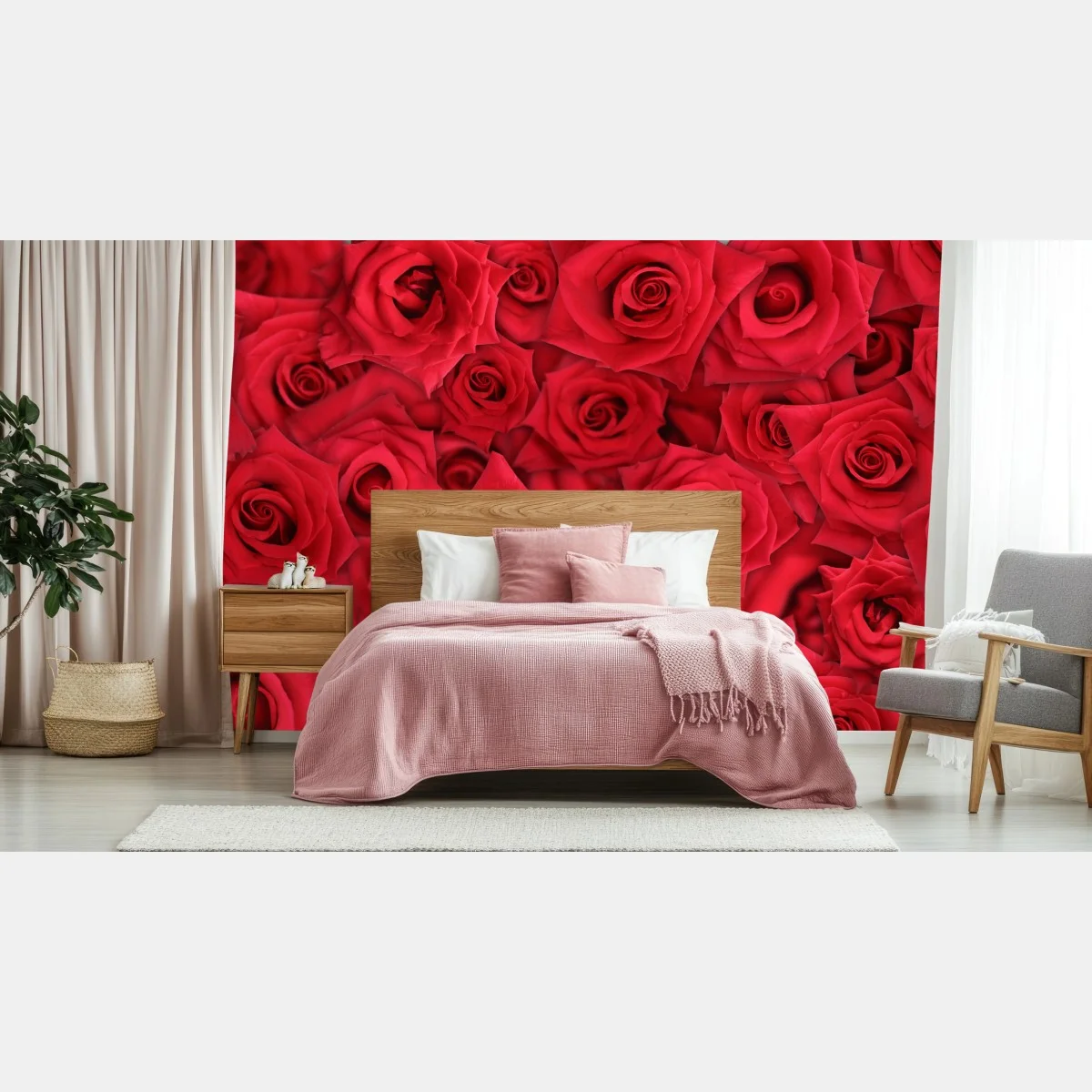 Fotomural abundancia de rosas rojas – Pixers® Fotomural abundancia de rosas rojas – Pixers®
