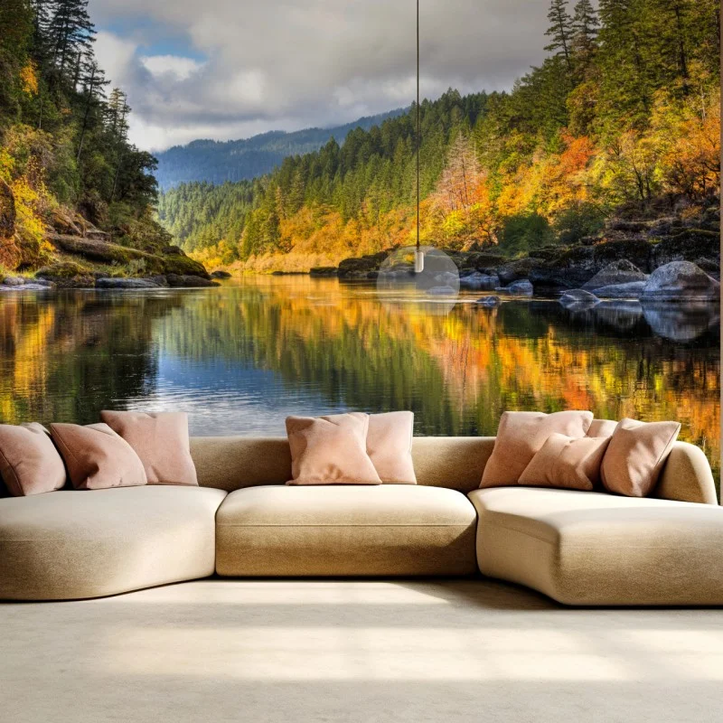 Fotomural reflejos otoñales en Rogue River
